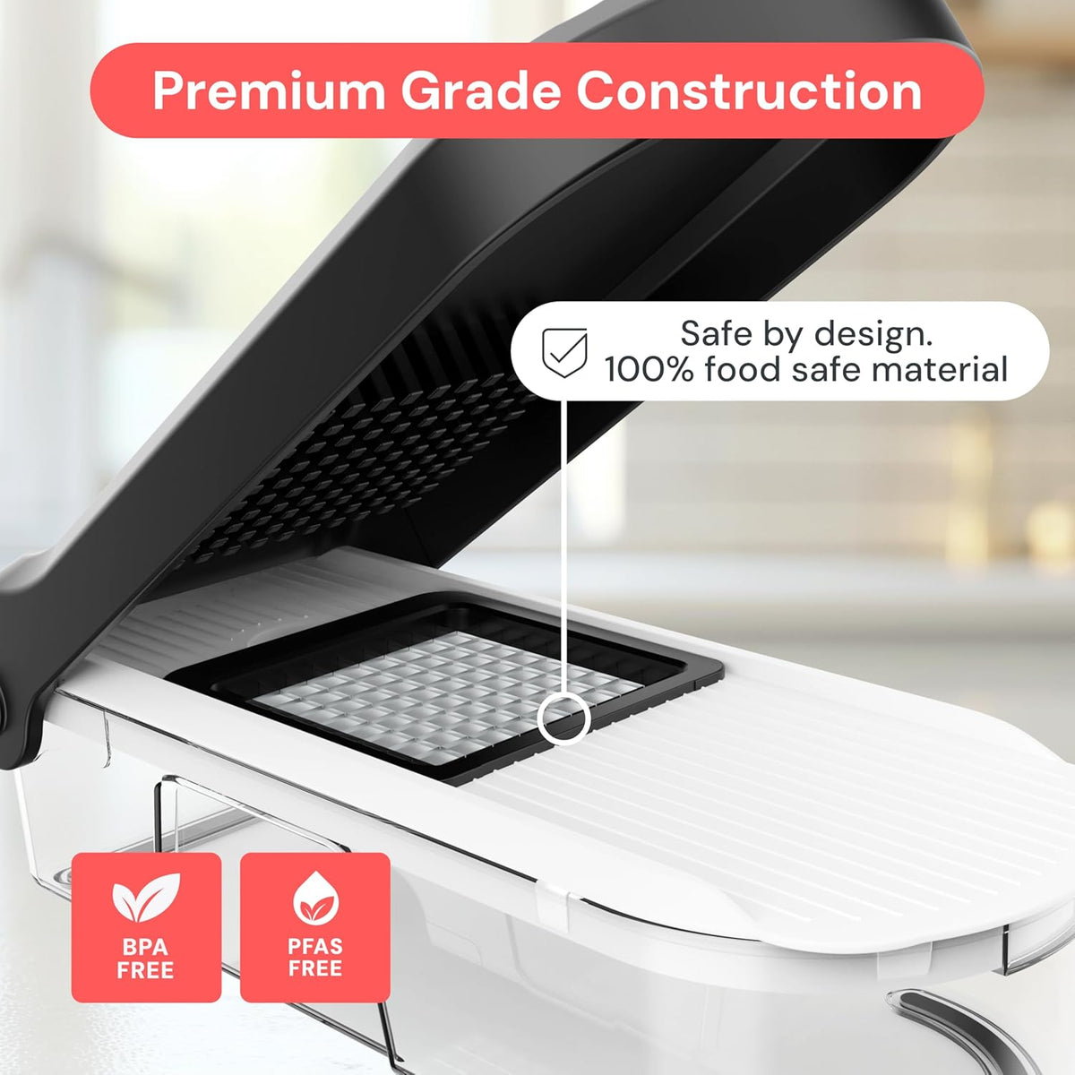 Pro Core Vegetable Chopper & Mandoline Slicer, 6-in-1 Kitchen Tool