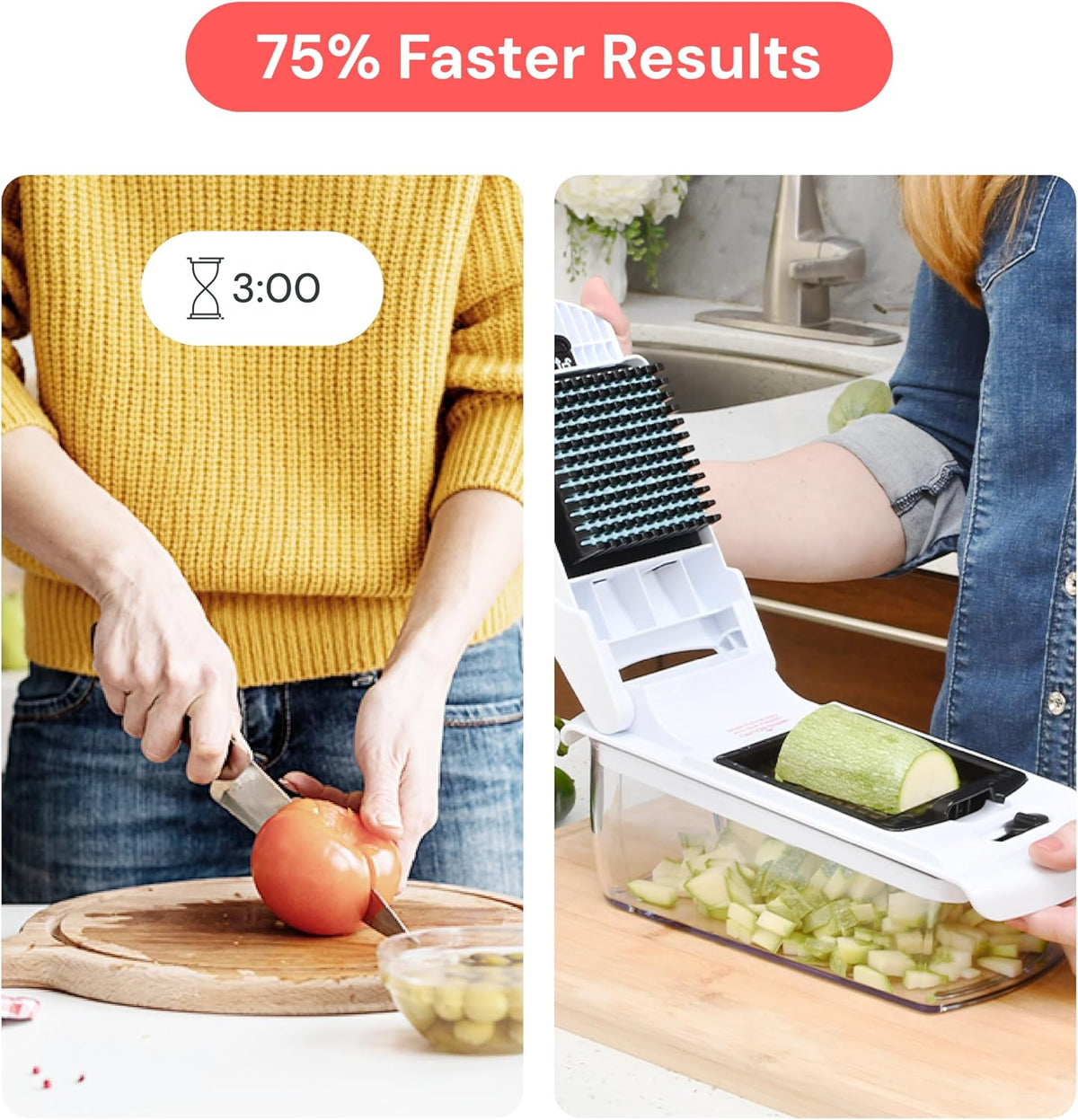 Pro Core Vegetable Chopper & Mandoline Slicer, 6-in-1 Kitchen Tool