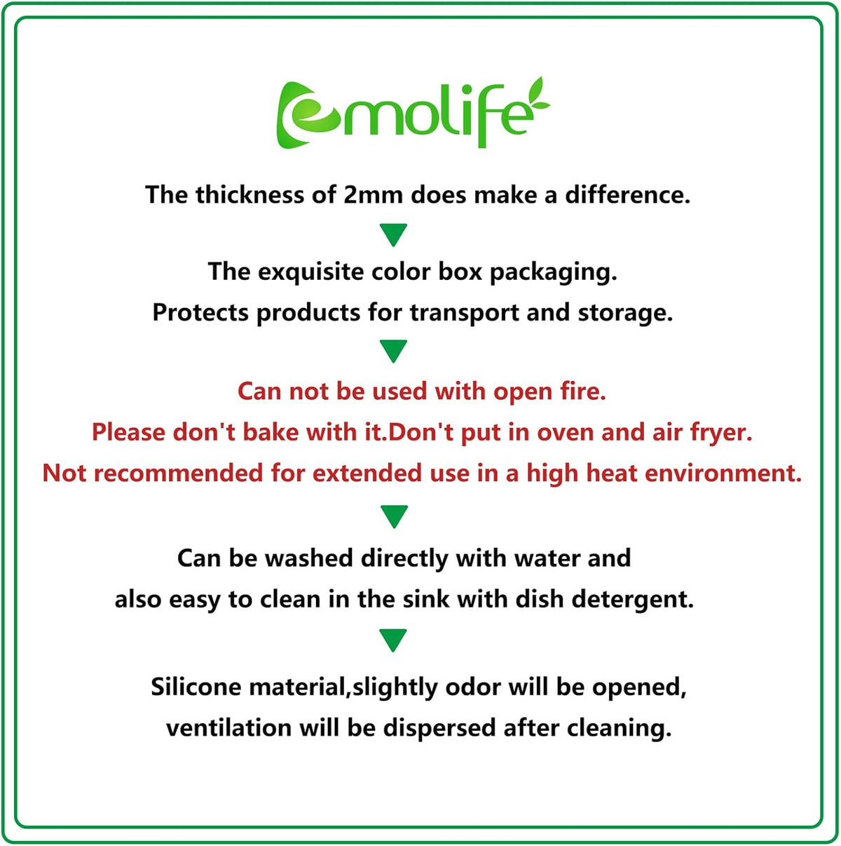 Silicone Mat for Kitchen Counter, Heat Resistant Nonskid Table Mat for Air Fryer to Site on, Countertop Protector, Thick 2MM, XL Large