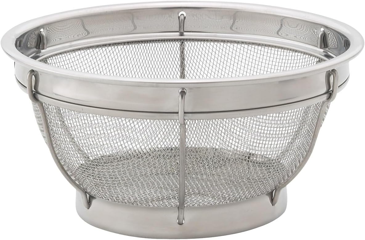 Harold Import Co. Kitchen Perforated Colander with Handles, 18/8 Stainless Steel, 8.5 Inches