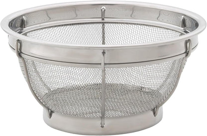 Harold Import Co. Kitchen Perforated Colander with Handles, 18/8 Stainless Steel, 8.5 Inches