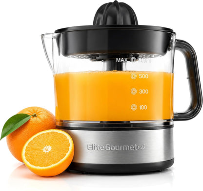 ETS623 Electric Citrus Juicer, 24 oz, Black/Stainless Steel