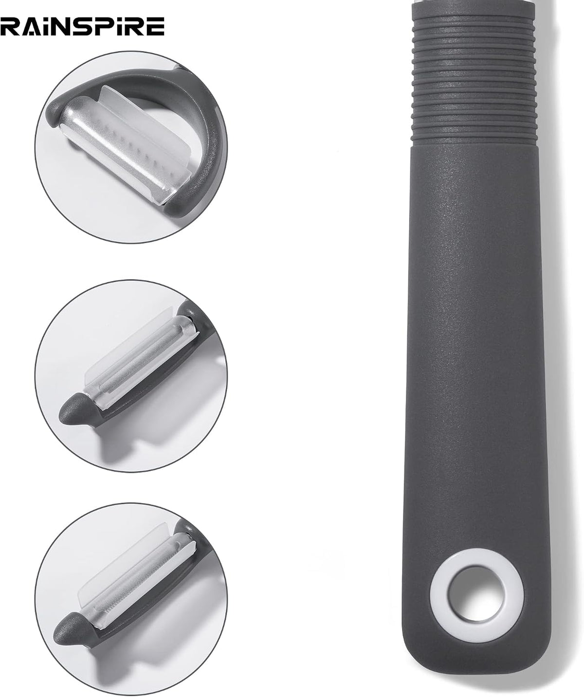 3-Piece Peeler Set, Premium Swivel Vegetable Peeler, Kitchen Gadgets Apple Peeler Potato Peeler Veggie Peeler Fruit Peeler, Dishwasher Safe Kitchen Accessories, Black