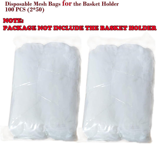 100 Sink Strainer Net Bags for Sink Basket Holder, Mesh Sink Strainer Bags for Kitchen Sink Food Catcher, Sink Trash Catcher Bags for Garbage Leftovers etc.