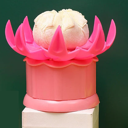 Large 2.36" Baozi Maker, Plastic Baozi Dumpling Molds, Bun Making Mould DIY Pastry Pie Steamed Stuffed Bun Tool, Bao Bun Moulds, Meat Bun Press Making -for Chinese Baozi, Steamed Bun - Pink