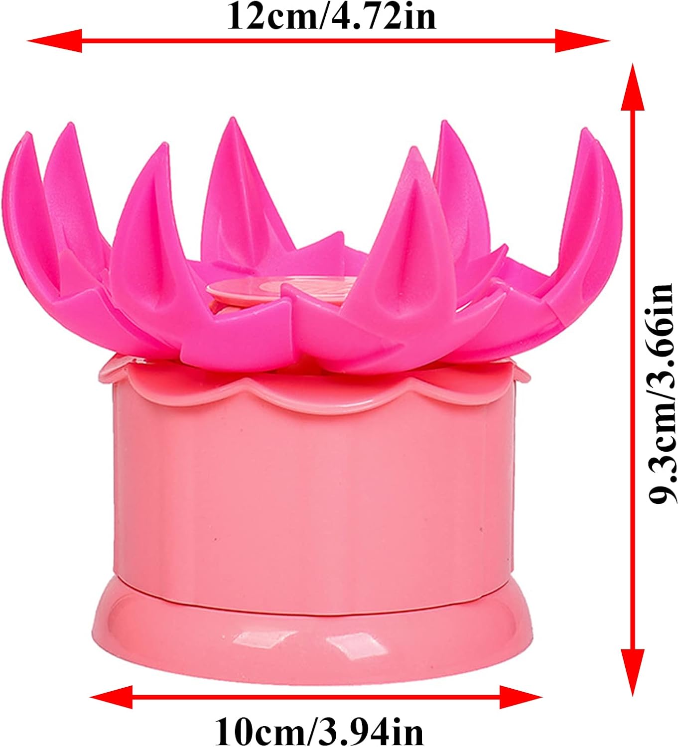 Large 2.36" Baozi Maker, Plastic Baozi Dumpling Molds, Bun Making Mould DIY Pastry Pie Steamed Stuffed Bun Tool, Bao Bun Moulds, Meat Bun Press Making -for Chinese Baozi, Steamed Bun - Pink
