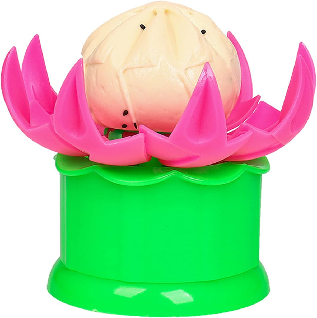 Large 2.36" Baozi Maker, Plastic Baozi Dumpling Molds, Bun Making Mould DIY Pastry Pie Steamed Stuffed Bun Tool, Bao Bun Moulds, Meat Bun Press Making -for Chinese Baozi, Steamed Bun - Pink