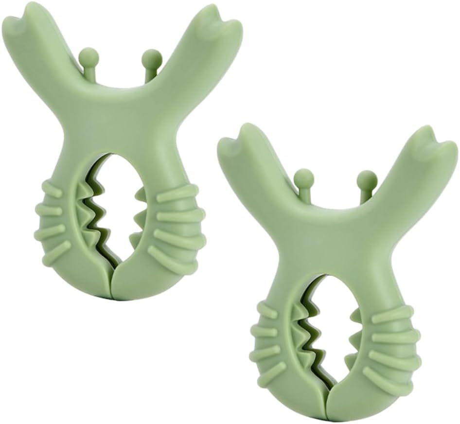 Spoon Rest, 2PCS Crab Silicone Pot Clip Rests, Steam Releaser, Anti Scalding Spatula Holders for Chopstick Saucepan Lid Kitchen Utensil