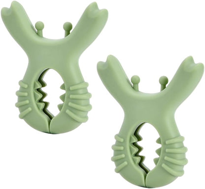 Spoon Rest, 2PCS Crab Silicone Pot Clip Rests, Steam Releaser, Anti Scalding Spatula Holders for Chopstick Saucepan Lid Kitchen Utensil