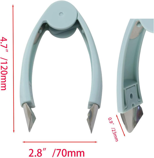 Stainless Steel Pineapple Corer Universal Multi Function Strawberry De Seeder Blue Stem Removal Tweezers For Potato Eye Removal and Carrot Peeling