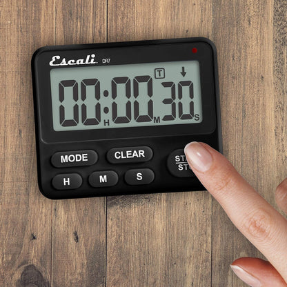 Extra Loud Display Digital Kitchen Timer with Clock Mode, Recall Timer Magnetic Back