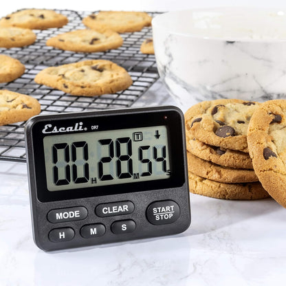 Extra Loud Display Digital Kitchen Timer with Clock Mode, Recall Timer Magnetic Back