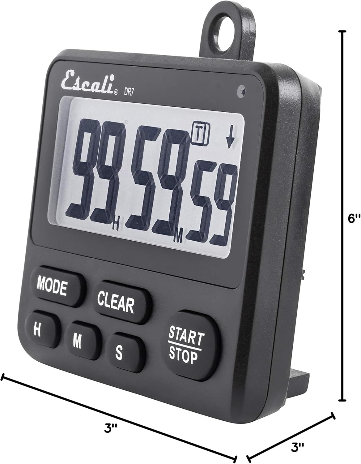 Extra Loud Display Digital Kitchen Timer with Clock Mode, Recall Timer Magnetic Back