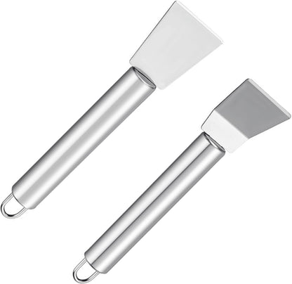 2PCS Stainless Steel Scrapers, Multi-Purpose Cleaning Tool for Home
