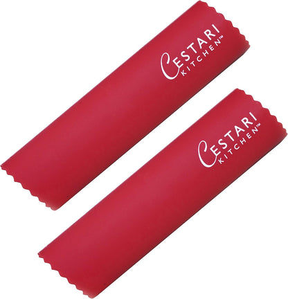 Silicone Garlic Peeler Roller Tube – Effortless Garlic Skin Remover | BPA-Free, Odor-Resistant, Dishwasher Safe Fast, Mess-Free Prep Kitchen Tool – Red, for Home Cooks and Chefs