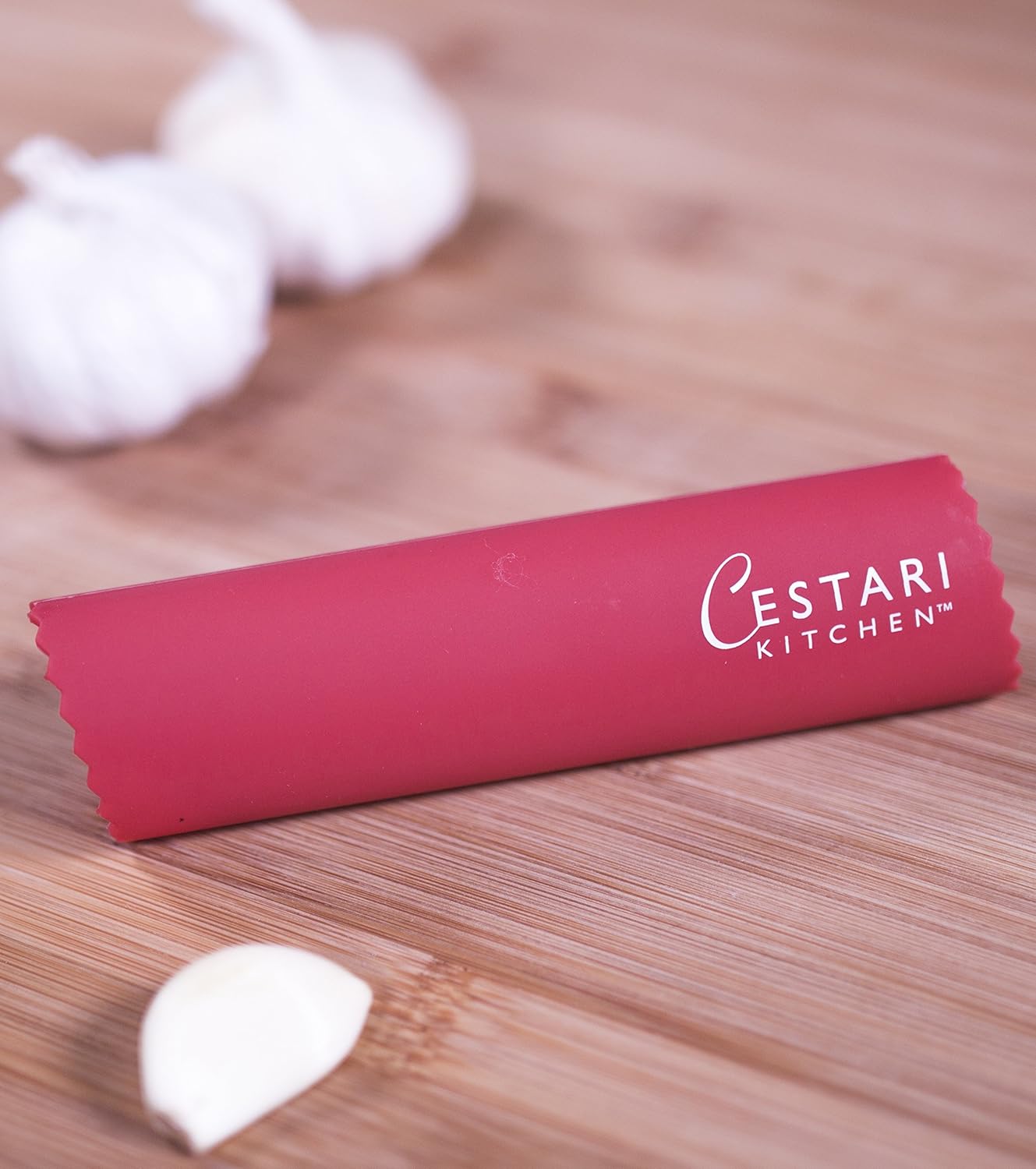 Silicone Garlic Peeler Roller Tube – Effortless Garlic Skin Remover | BPA-Free, Odor-Resistant, Dishwasher Safe Fast, Mess-Free Prep Kitchen Tool – Red, for Home Cooks and Chefs