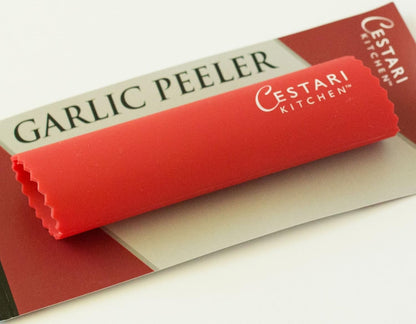 Silicone Garlic Peeler Roller Tube – Effortless Garlic Skin Remover | BPA-Free, Odor-Resistant, Dishwasher Safe Fast, Mess-Free Prep Kitchen Tool – Red, for Home Cooks and Chefs