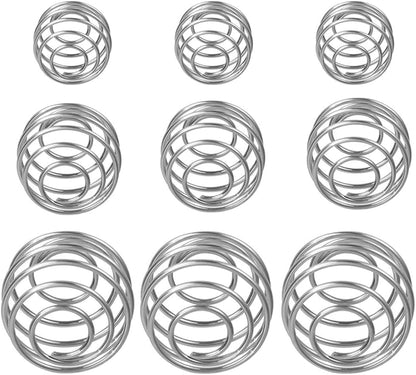9 Pcs Shaker Balls for Protein Shakes, Salad Dressing and Drinking Bottle, 304 Stainless Steel Shaker Ball Mixer Ball Replacement (3Size