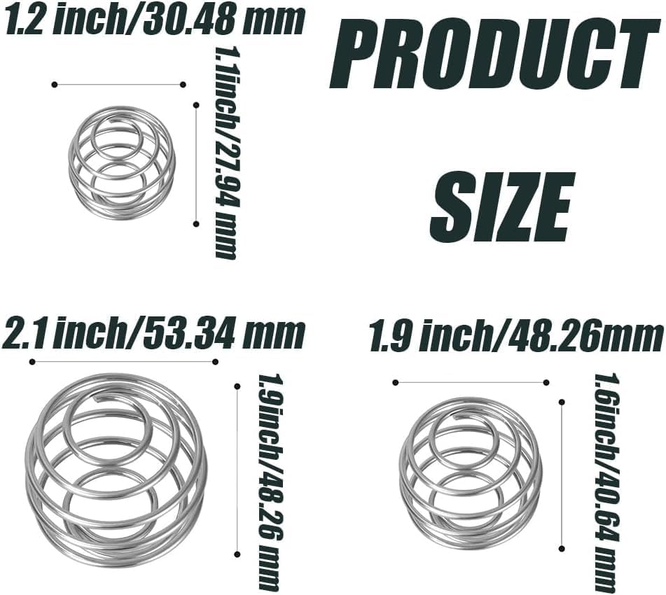 9 Pcs Shaker Balls for Protein Shakes, Salad Dressing and Drinking Bottle, 304 Stainless Steel Shaker Ball Mixer Ball Replacement (3Size