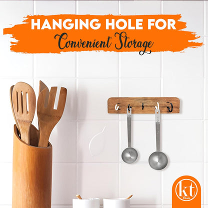 Coffee Scoop Set - 1 & 2 Tablespoon Coffee Scoop for Ground Coffee Stainless Steel 1 tbsp (15ml) & 2 tbsp (30ml) Scooper Long Handle Coffee Measuring Spoon Scoops