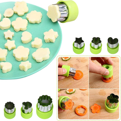 12-Pack Watermelon Cutter Set, 4-in-1 Fruit Cutter Shapes, Stainless Steel Slicer, Melon Baller, Seed Remover, Peeler, Kitchen Gadgets for Easy Fruit Preparation and Perfectly Shaped Fruit
