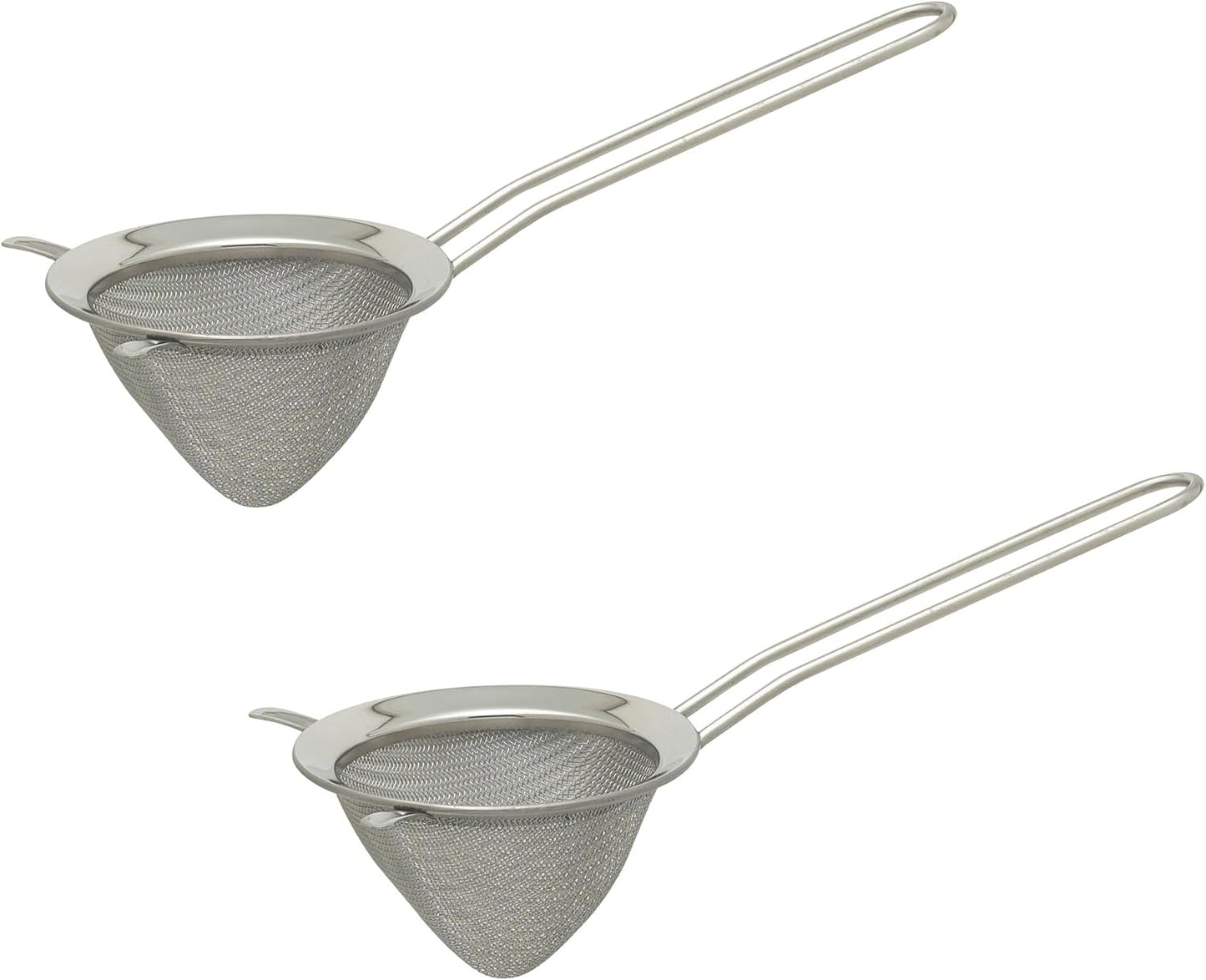 Kitchen Fine Mesh Tea Strainer With Helper Handle, 18/8 Stainless Steel, 2.75-Inch, For Sifting, Straining, And Brewing Tea, Coffee, Or Cocktails