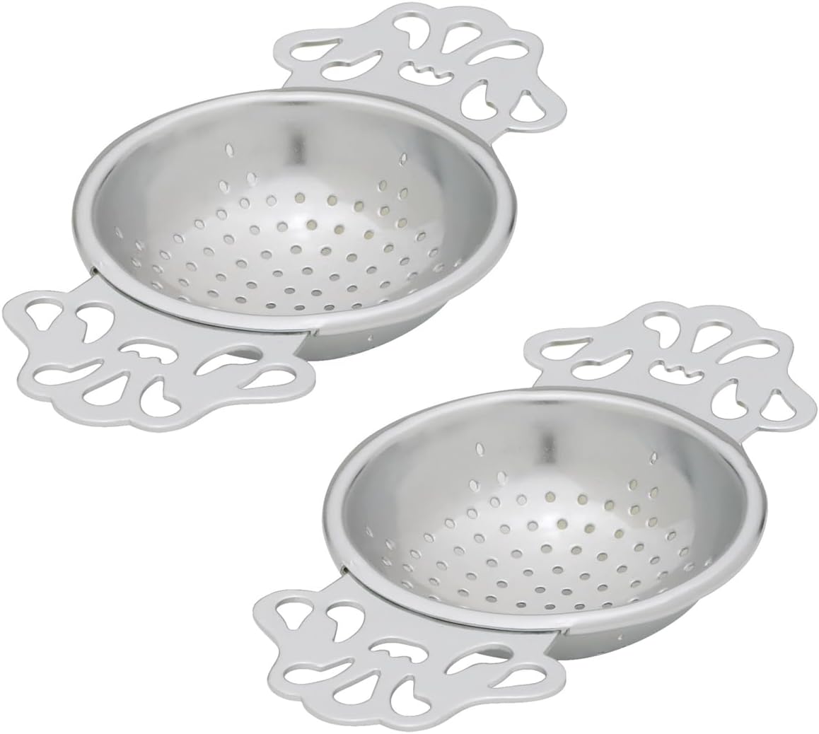 Kitchen Fine Mesh Tea Strainer With Helper Handle, 18/8 Stainless Steel, 2.75-Inch, For Sifting, Straining, And Brewing Tea, Coffee, Or Cocktails