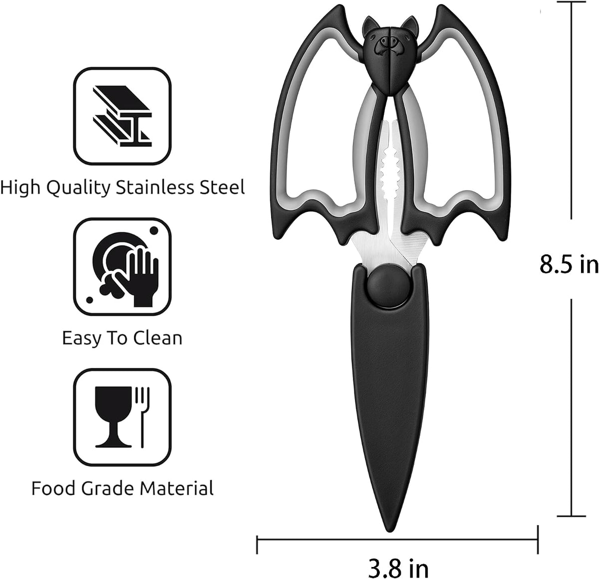 3 Pack Kitchen Scissors & Seafood Scissors Set, Sharp Kitchen Shears