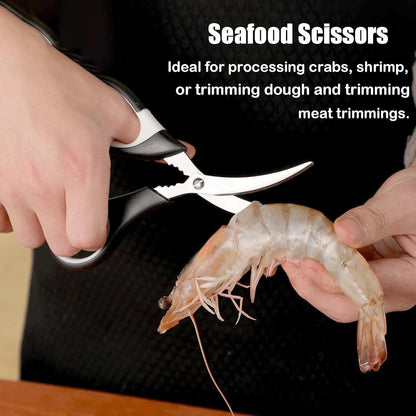 3 Pack Kitchen Scissors & Seafood Scissors Set, Sharp Kitchen Shears
