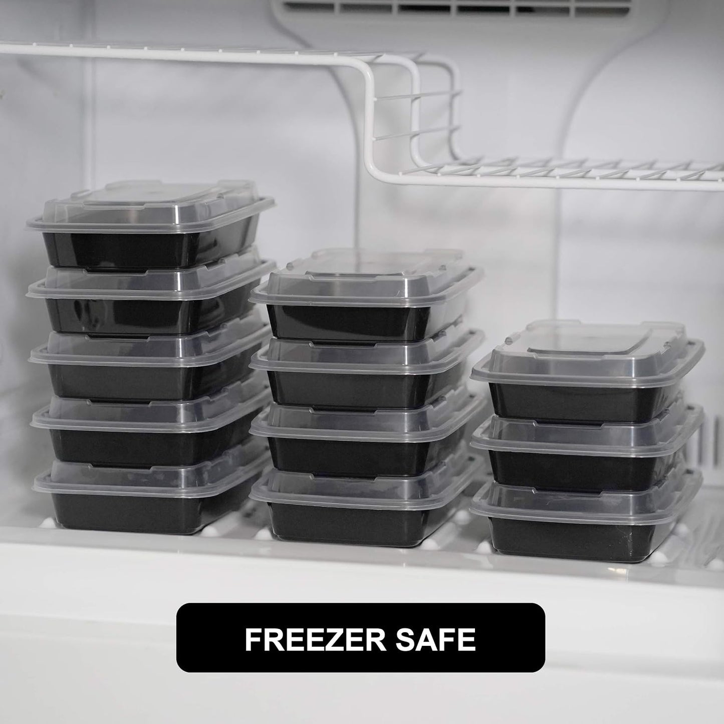 Meal Prep Bowl Containers [30 Pack] Plastic Bowls with Lids for Soup and Salad, Food Storage Bento Box, BPA Free, Stackable, Lunch Boxes, Microwave/Dishwasher/Freezer Safe (28 oz)