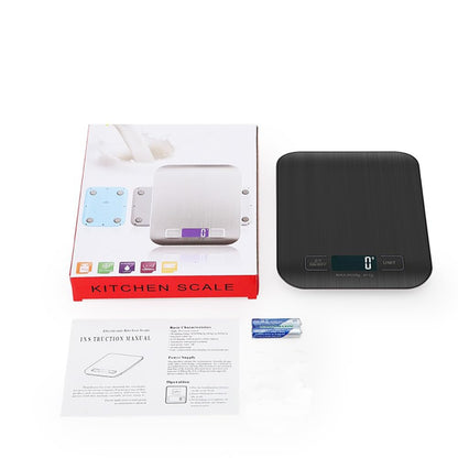 Kitchen Food Digital Scale Portable Postal Scale for Small Business Packages, Food, Handmade Goods, Liquids, with Large LCD Display High-Precision 1g Accuracy (Rose Gold Rechargeable(5kg/1g))