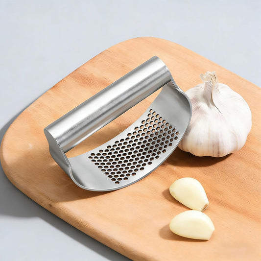 Garlic Press Rocker Stainless Steel, Kitchen Mincer Tool