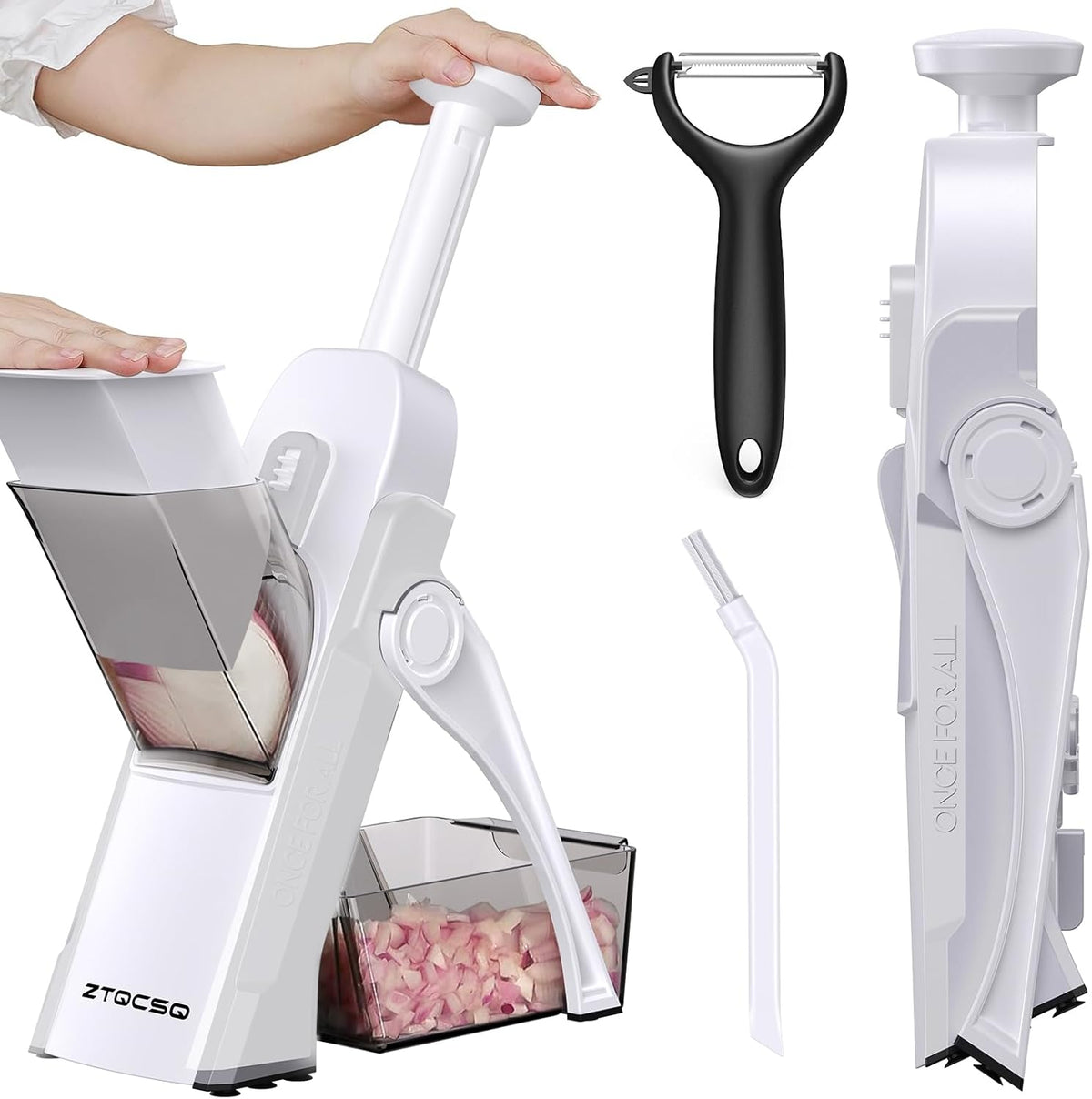 Safe Mandoline Slicer for Kitchen, Vegetable & Food Cutter (Only Slice)