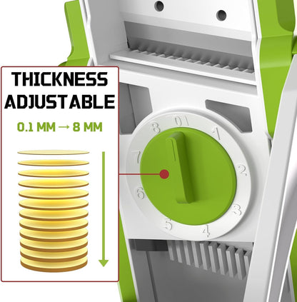 Safe Mandoline Slicer for Kitchen, Vegetable & Food Cutter (Only Slice)