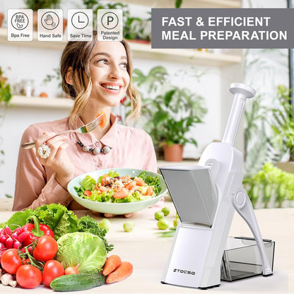 Safe Mandoline Slicer for Kitchen, Vegetable & Food Cutter (Only Slice)