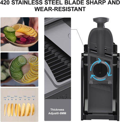 Safe Mandoline Slicer for Kitchen, Vegetable & Food Cutter (Only Slice)