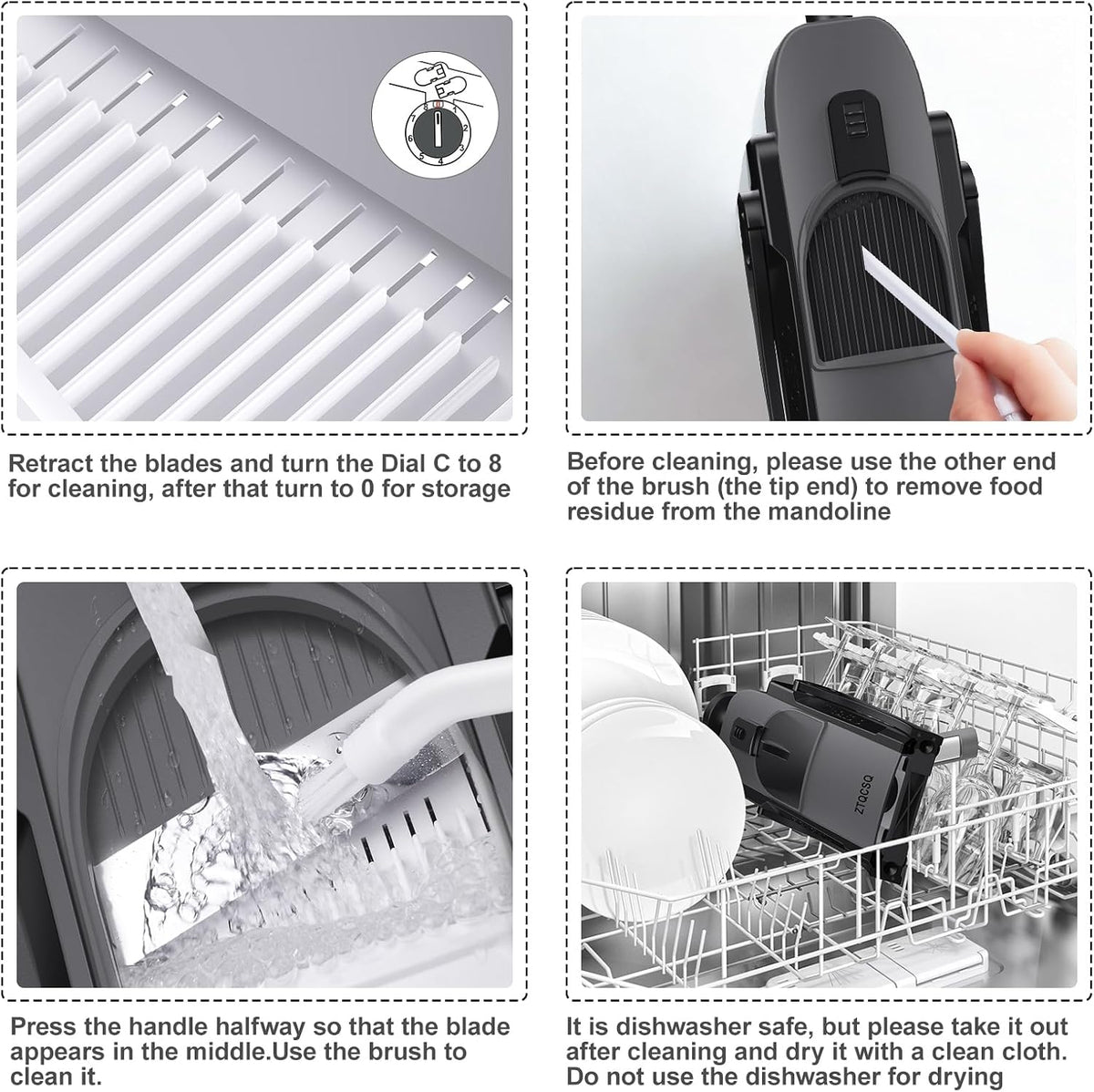 Safe Mandoline Slicer for Kitchen, Vegetable & Food Cutter (Only Slice)