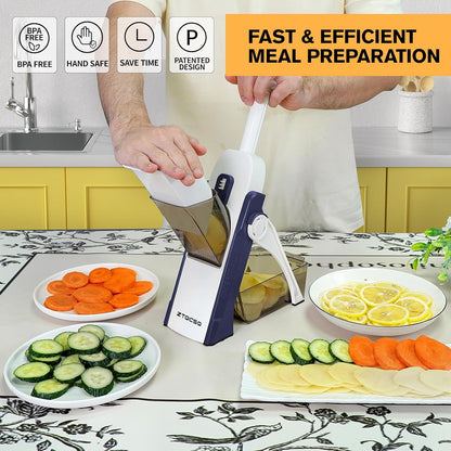 Safe Mandoline Slicer for Kitchen, Vegetable & Food Cutter (Only Slice)