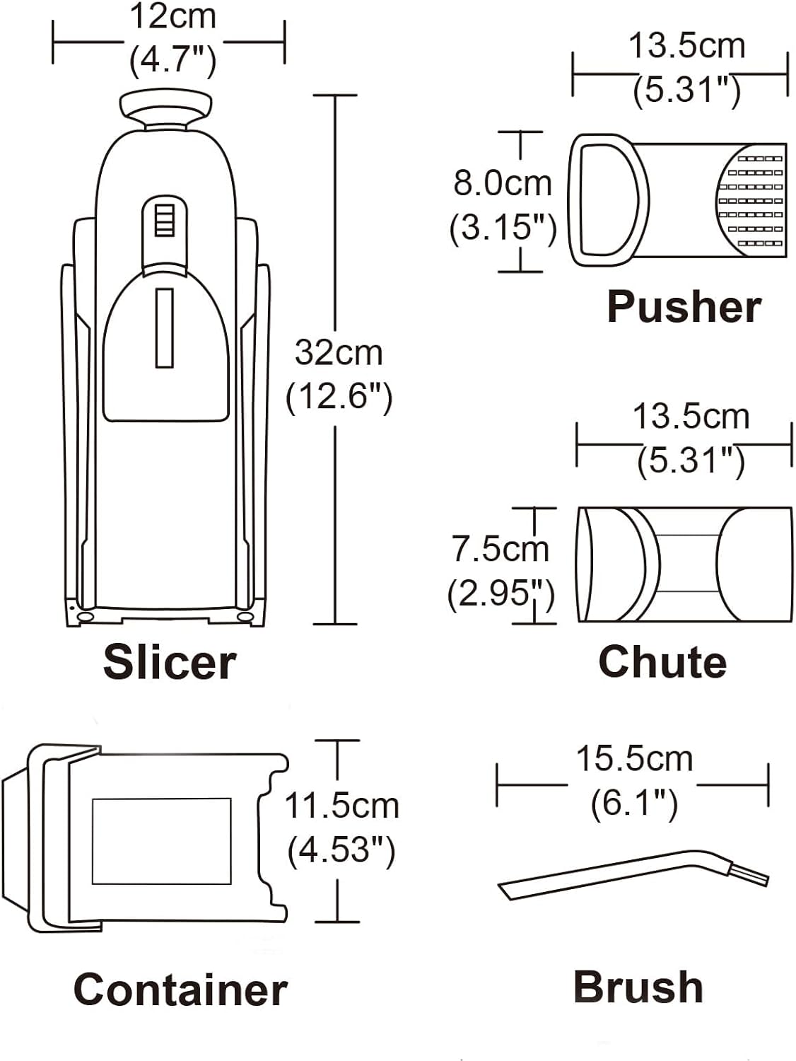 Safe Mandoline Slicer for Kitchen, Vegetable & Food Cutter (Only Slice)