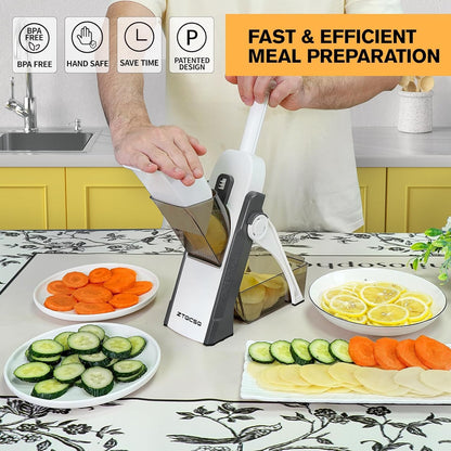 Safe Mandoline Slicer for Kitchen, Vegetable & Food Cutter (Only Slice)