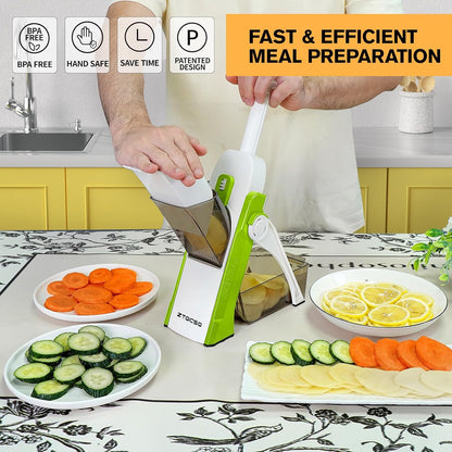Safe Mandoline Slicer for Kitchen, Vegetable & Food Cutter (Only Slice)