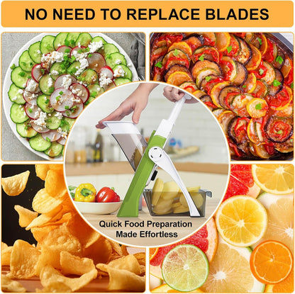 Safe Mandoline Slicer for Kitchen, Vegetable & Food Cutter (Only Slice)