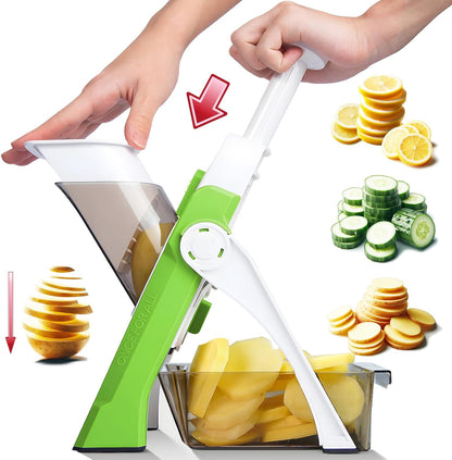Safe Mandoline Slicer for Kitchen, Vegetable & Food Cutter (Only Slice)