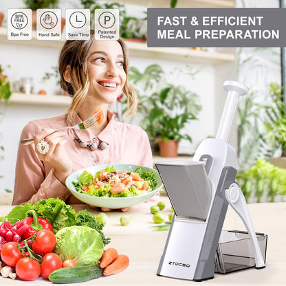 Safe Mandoline Slicer for Kitchen, Vegetable & Food Cutter (Only Slice)