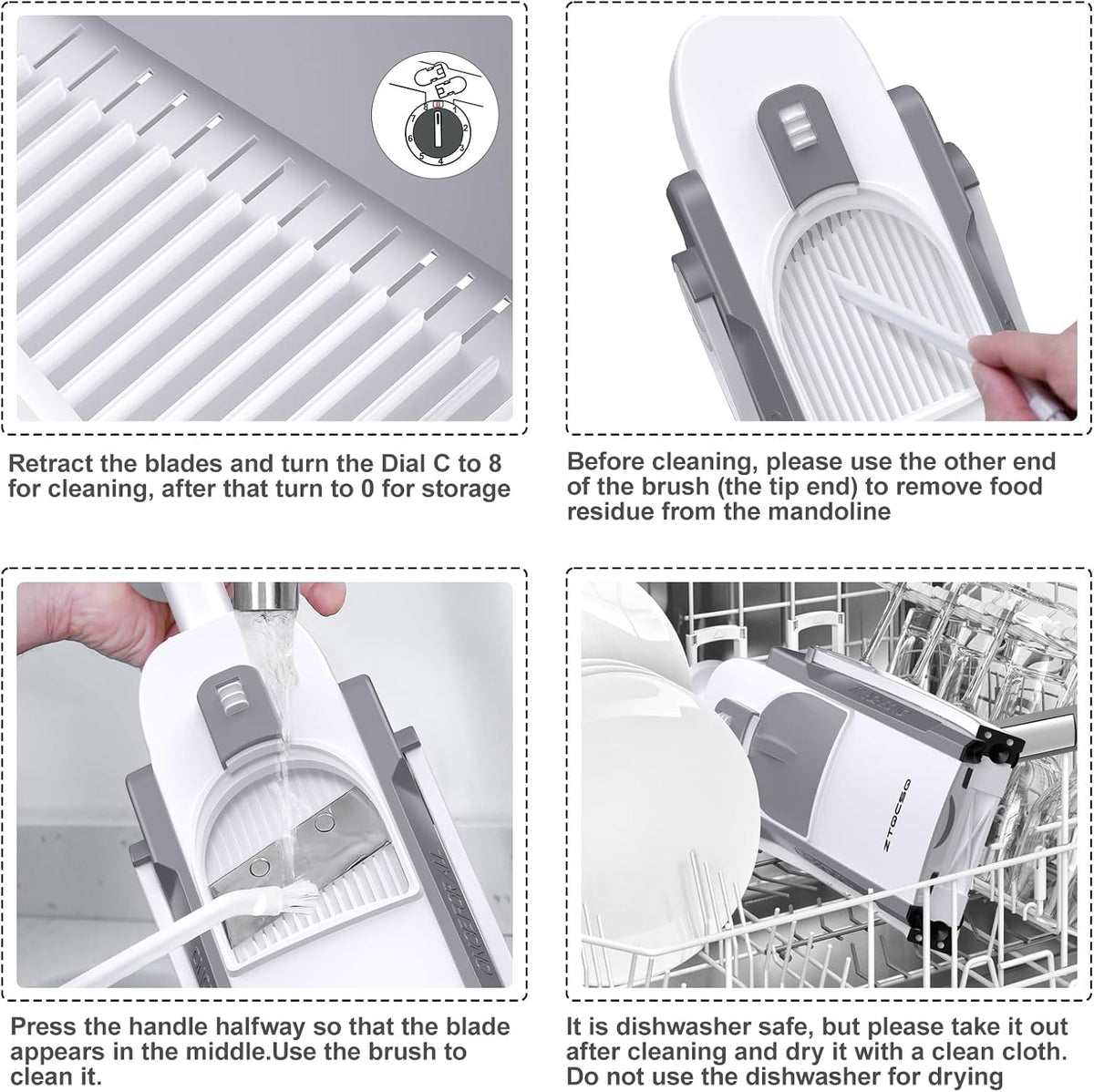 Safe Mandoline Slicer for Kitchen, Vegetable & Food Cutter (Only Slice)