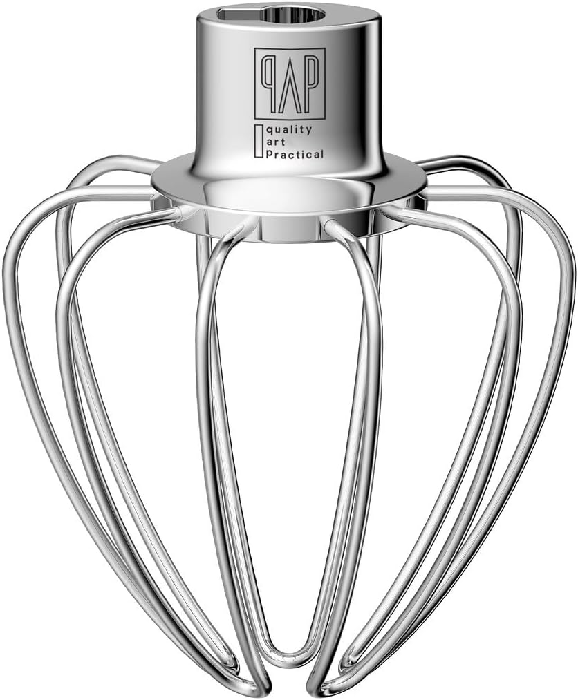 QAP Stainless Steel Wire Whip Fits KitchenAid 4.5 5 QT Tilt Head