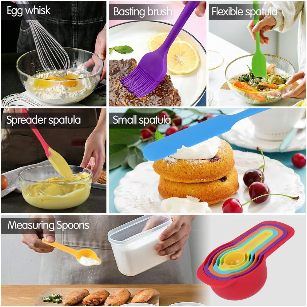 20PCS Stainless Steel Mixing Bowls with Airtight Lids Set