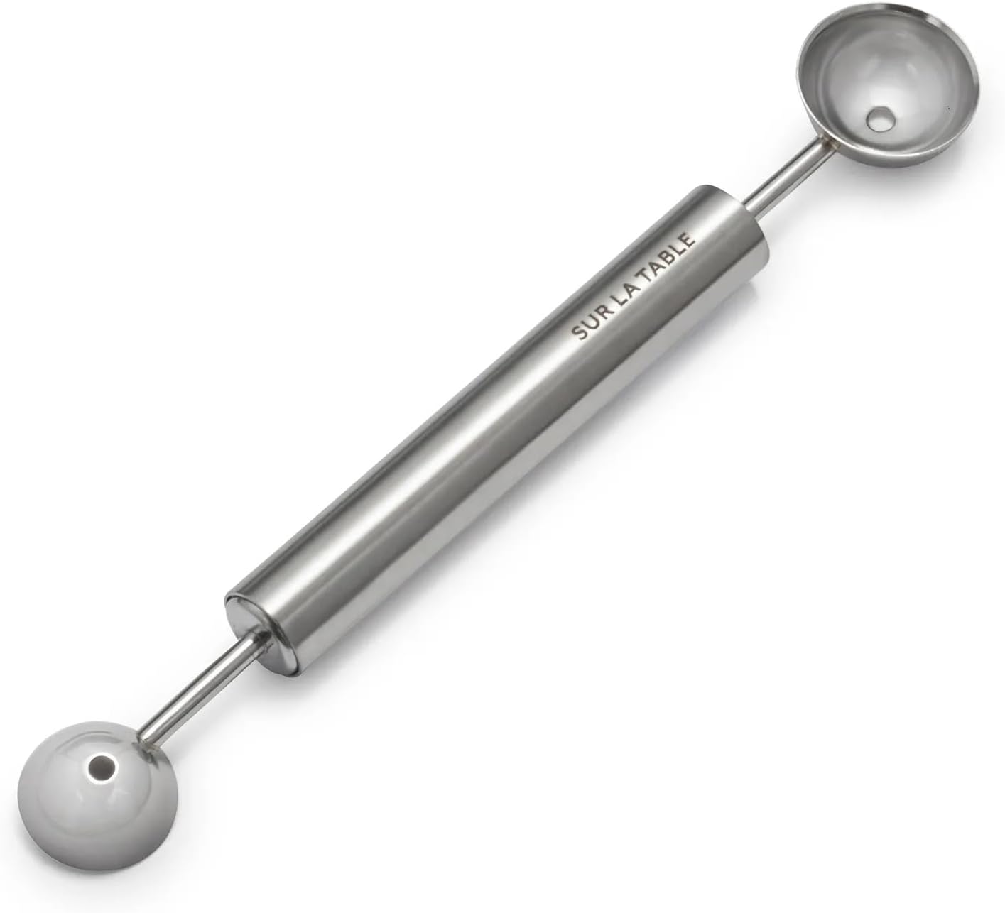 Stainless Steel Dual Melon Baller, Silver