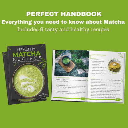 Whisk Set- Matcha Set includes Matcha Bowl, Sifter, Holder and Scoop- The Perfect Bamboo Whisk for Matcha Tea (Pink)