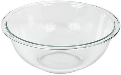 325 (2.5Qt) Glass Mixing Bowl - Made in USA | Tempered Glass | Thick Glass Walls | Wide Rim | Nesting Design | Mixing Bowl | Refrigerator & Freezer Safe | Dishwasher Safe